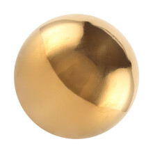 Boules réfléchissantes d'extérieur en acier inoxydable doré (1 lot)