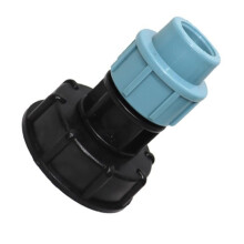 Raccord de seau en plastique JINGT, raccord de tuyau d'arrosage, sortie Ă tĂŞte droite, 20 mm, 25 mm, 20 mm