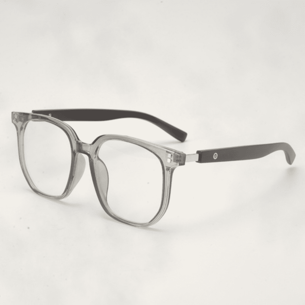 Retro Wood Grain Sunglasses Square Frame UV Protection