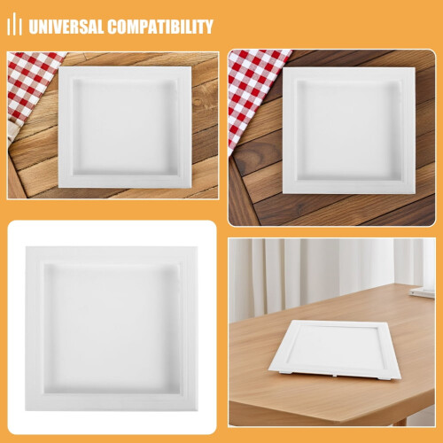 White Plastic Wall Hole Cover Access Panel for Drywall Ceiling Mount Plumbing Wall Access Panel for Drywall Ceiling Electrical Wiring 2