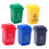 5Pcs Small Trash Cans Plastic Assorted Color for Doll House Miniature Design 4