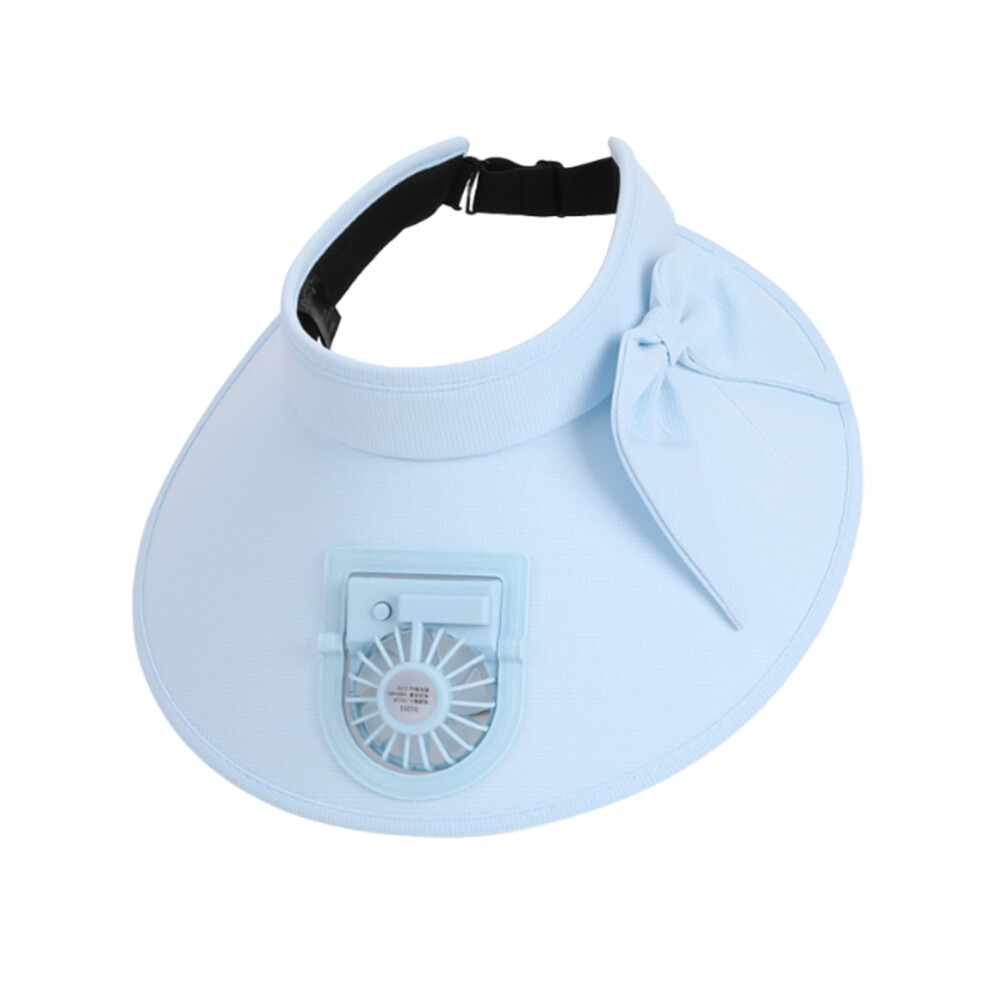 Wide Brim Solar Fan Hat 360 Degree Fan Rotating Sun Visor USB Charging Protection Large Sun Hat Hollow Hat-image-OPC-PSDKW7R-NEW