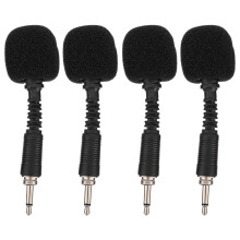 4PCS Recording Microphone 2-pole Threaded Mic for Live Streaming Conference