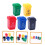 5Pcs Small Trash Cans Plastic Assorted Color for Doll House Miniature Design 6