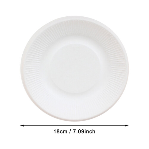 Χάρτινα πιάτα Oefntac οικολογικά 18cm 100 τεμάχια 2
