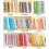AUQ 7 Pieces Assorted Pre-Cut Thick Tabby Bundle Charm Cotton Quilt Fabric 4