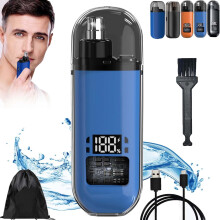 Ultimate 2-in-1 Nose Hair Trimmer, Portable Nose Hair Trimmer, with IPX7 Waterproof and Dual Edge Blades for Easy Cleaning