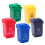 5Pcs Small Trash Cans Plastic Assorted Color for Doll House Miniature Design 8