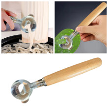 Stainless Steel Cactus Peeler Spoon – 3-in-1 Nopales Peeler, Noodle Slicer & Kitchen Gadget, compatible with Mexican & Asian cooking