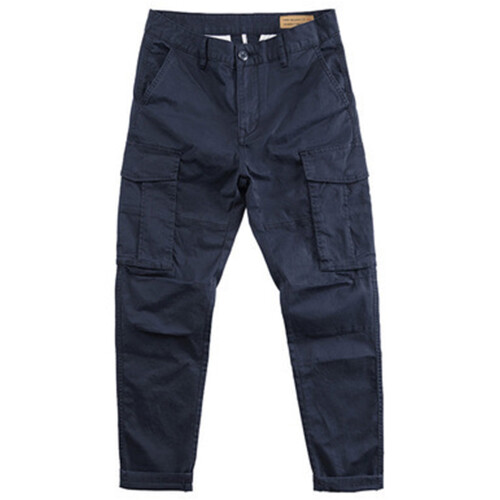 Ανδρικό παντελόνι Cargo, ελαστικό, casual, streetwear, με υφασμένη τσέπη και ρυθμιζόμενο