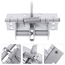Self Closing Hinges Door Hinge Closer Silver Iron 1Pack 3.93X2.55X1.26in