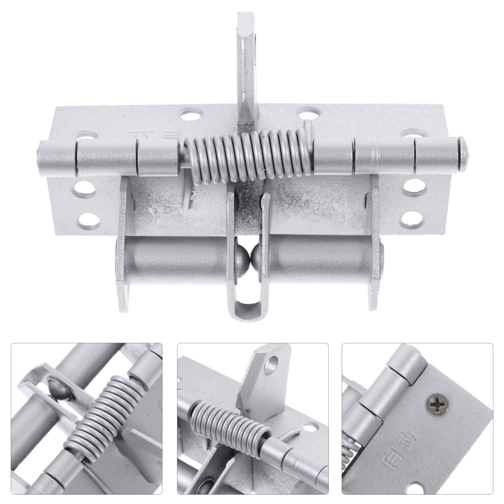 Self Closing Hinges Door Hinge Closer Silver Iron 1Pack 3.93X2.55x1.26in 9341593679657