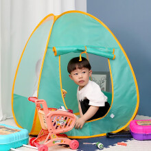 Kids Pop-Up Play Tent - 12.6 Inch Automatic Camping Toy with Easy Setup, Portable Indoor/Outdoor Playhouse for Boys & Girls Ages 3+ Multicolor