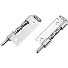 2Pcs Spring Loaded Latches Security Bolt Latch Tone Door Cabinet Hinges