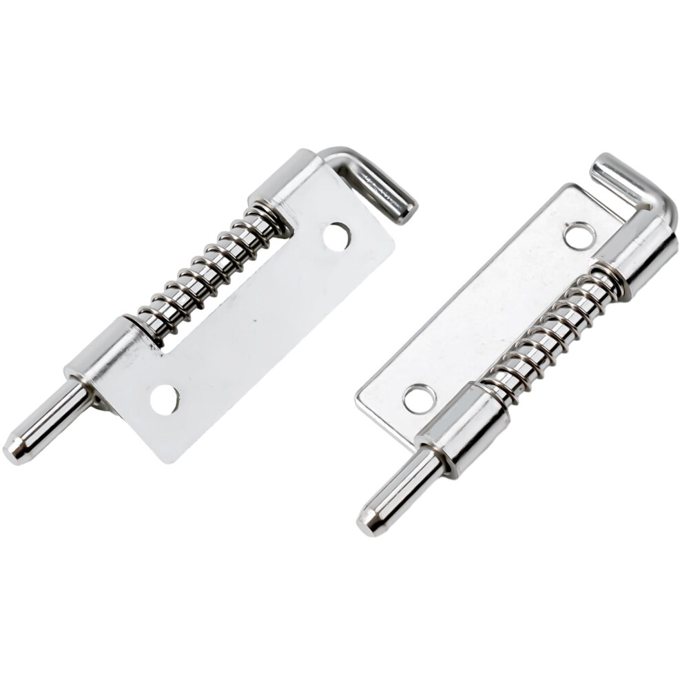 2Pcs Spring Loaded Latches Security Bolt Latch Tone Door Cabinet Hinges 9087558654443