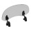Adjustable Windshield Clip On Extension Spoiler Wind Deflector Fit For Harley 1