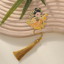 Creative Classic Cultural Metal Bookmark - Brass Painted Tassel Hollow Bookmark, Cartoon Chinese Style Wholesale