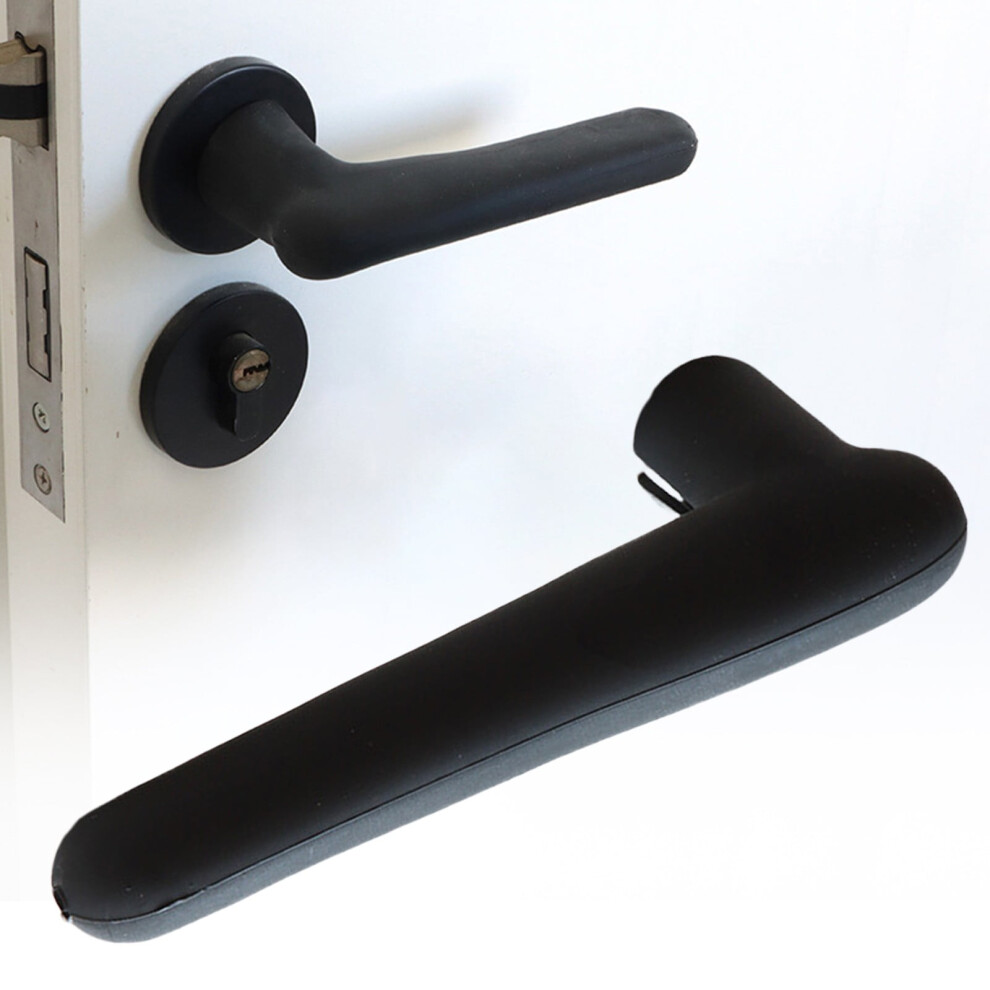 Silicone Door Handle Cover & Protector With Anti-Collision Rubber Strips Â Compatible With Standard Handles 9362892466540