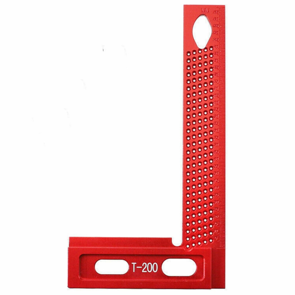 Woodworking Scriber Aluminum Alloy Precision L-Shaped Hole Positioning Marking Ruler Measurement Tools 9097180867265