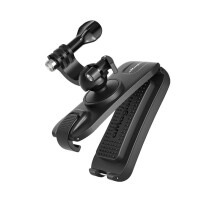 Universal Backpack Mount Clip - 360 Rotatable Shoulder Strap Holder for Action Cameras & Smartphones, Quick Clamp for Hiking Vlogging Travel