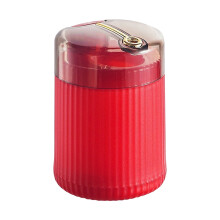Automatic Toothpick Dispenser with Transparent Lid, Elegant Toothpick Holder for Clean and Easy Access, Compact Toothpick Storage with Rounded Edges