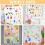 Easter Gel Window Clings Holiday Decor 4 pcs 7