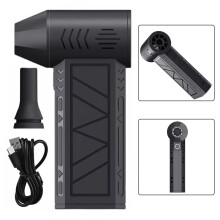 Mini Turbo Snow Blower, Electric Blower With Led, Air Duster Cleaner For Car-B
