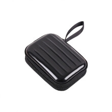 Small Zippered Pouch for Cosmetics, Travel Essentials & Jewelry (Waterproof Black) Clearance -