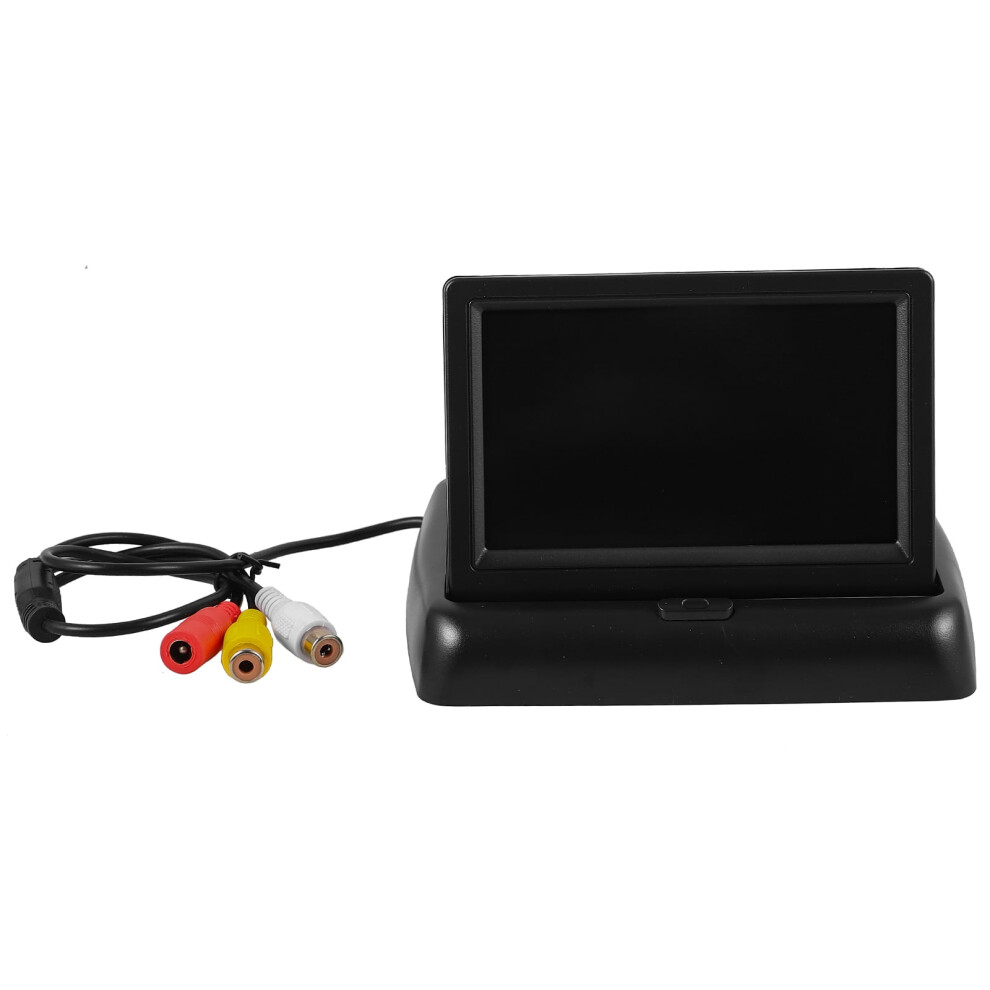 Foldable Backup Monitor Screen For 12V 24V Vehicle Rear View Reverse Display 9341593676182