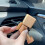 Cute Solid-Wood Leg-shaking Robot Figurine Car Mounted Aromatherapy Accessory-C 8