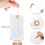 100pcs Large Price Tags with Elastic String White Hang Paper Tags with String Attached Reinforced Hole Writable 4.76''2.36'' 2