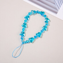 Butterfly Phone Chain - Unique 3D Short Lanyard with Crystal Charm, Keychain, and Bag Accessory