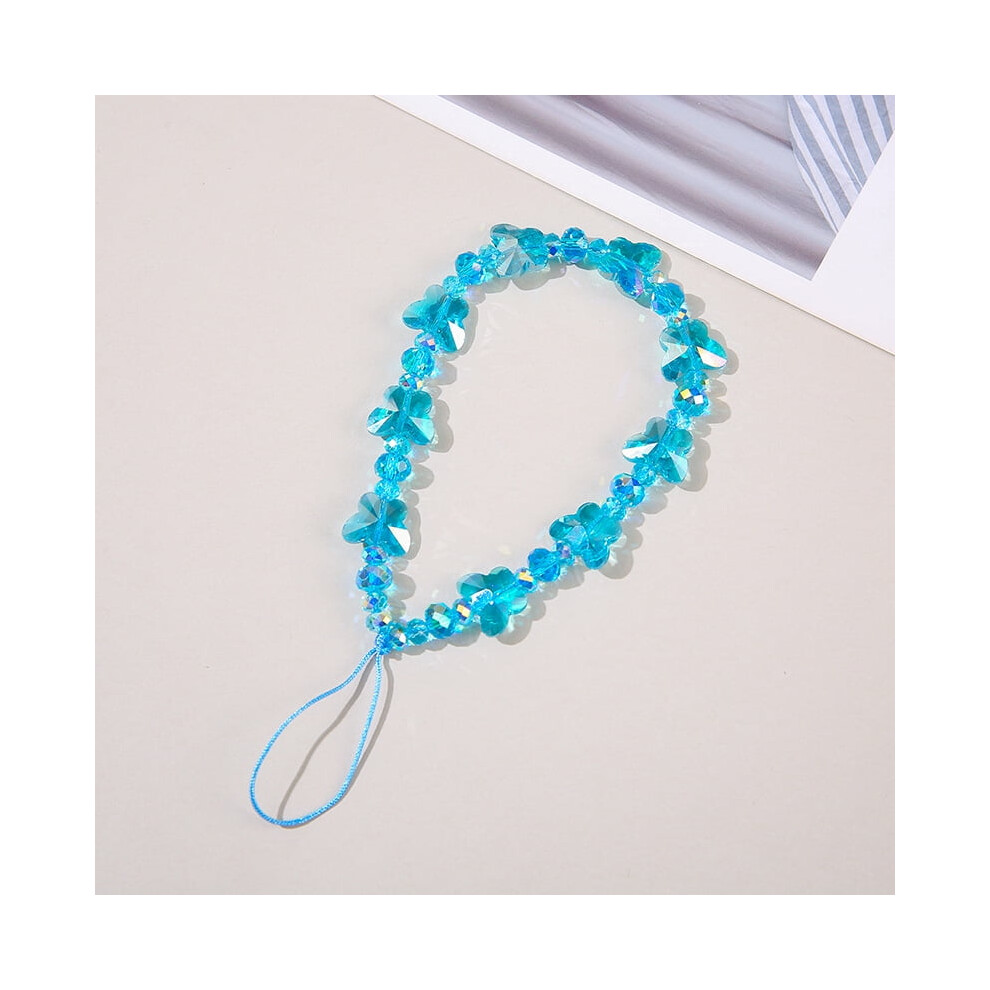 Butterfly Phone Chain - Unique 3D Short Lanyard With Crystal Charm, Keychain, And Bag Accessory 9087558654993