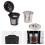 2 Stück 3-Loch Kaffee-Kapsel-Filter, Edelstahl/PP 1