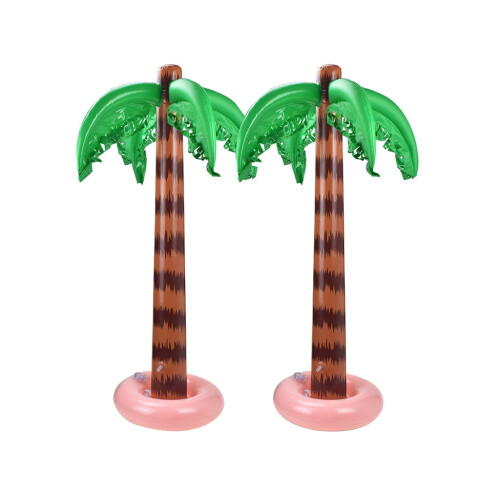 90cm Tall Inflatable Tree Set Decorations Tropical Themed Celebration Supplies