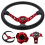 Universal Racing Steering Wheel 14 Inch PU Red 2