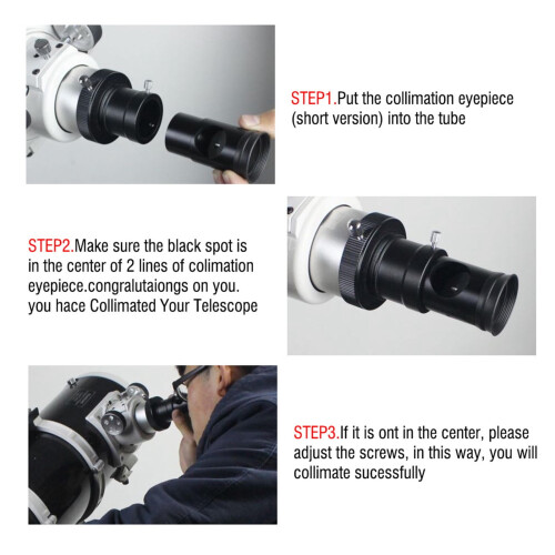 1.25" Telescope Collimation Eyepiece – Aluminum Alloy Optical Axis Alignment Tool 2