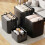 Sac de rangement tissé à fermeture éclair, robuste et pliable (1 pièce) 8