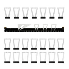 28pieces Adjustable Dovetails Marking Gauges Set Dovetails Template with Metric & Inches scale for Woodworking Projects