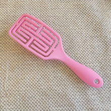 Boar Hair Brush for Thick Curly Thin Long Short Hair - WELLFLYER HABR 071 Enhances Shine and Smoothness for Wet or Dry Use