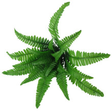 Artificial Boston Fern Bush, UV Resistant, Lifelike Silk Fern – 15/18/24/28/38/60/88 Leaves, for Hanging Baskets, Garden, Porch, Window, Home Decor