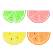 Paper Lemon Napkins 16Pcs Gilding Fruit Style for Luau Party Summer Beach Festivals