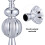 Silver Plastic Christmas Tree Topper, Spherical 3