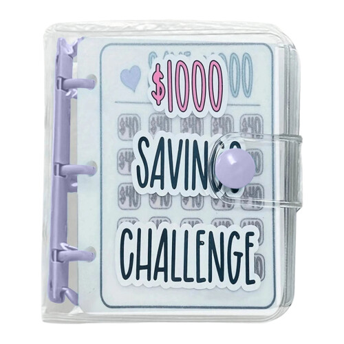 Money Saving Binder with Envelopes and Challenge Book