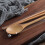 Ξύλινα chopsticks κουτάλι σετ κορεάτικα σερβίτσια επαναχρησιμοποιήσιμα κουτάλια με 6