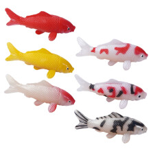 6 Pcs Artificial Animal Fish Tank Decoration Koi Fish Model 11.50X4.50X4.00CM