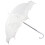 Guarda-chuva decorativo branco com detalhes em renda e aço, pacote com 1 unidade, 48 cm (19 polegadas). 4