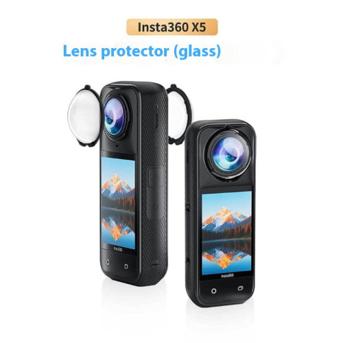 Πανοραμικό προστατευτικό φακού για Insta360X5 – Διπλό οπτικό γυαλί, αντιθαμβωτική, 2