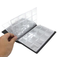 120-Slot Coin Collection Album, 10 Pages 12 Slots, 150110mm, Portable Penny/Token/Badge Holder – Compatible with Standard Coins