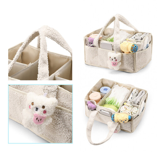 Φορητό Baby Caddy Organizer Ανθεκτική Αποθήκευση Παιδικού Σταθμού Βάση Αλλαξιέρας 2